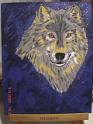 63-032 loup sur toile